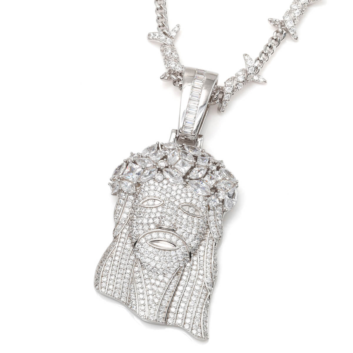 シルバー ネックレス\u0026ペンダント 50cm JESUS-01/ABBN001