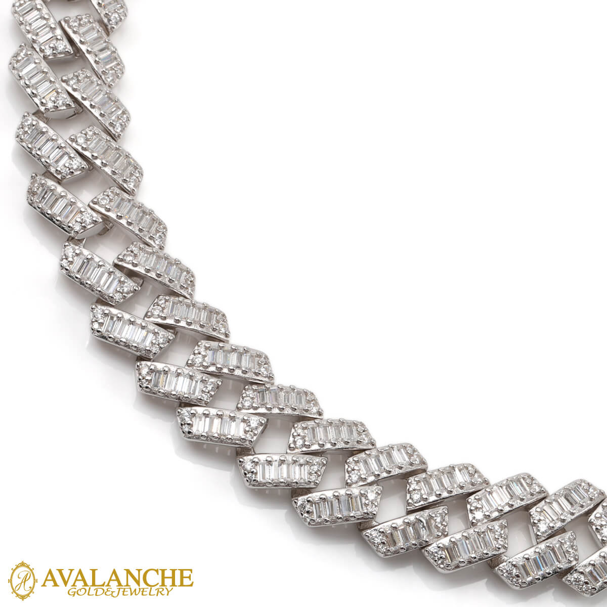 たけし】avalanche 10k マイアミネックレス ジルコニア入り たけし