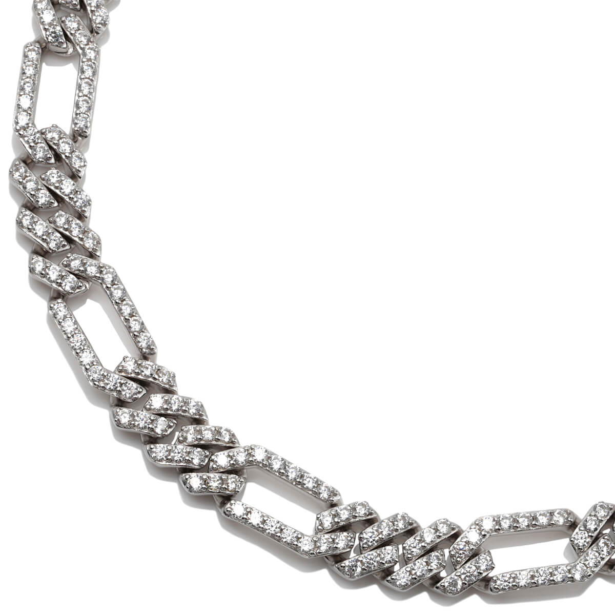 楽天市場】シルバー マイアミネックレス 幅7mm 45cm-60cm AHN-0101-7MM