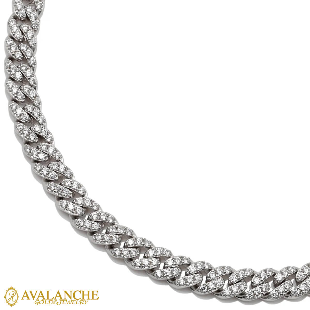 シルバー マイアミネックレス 幅6mm 45cm-55cm AGZC-6|AVALANCHE GOLD&JEWELRY
