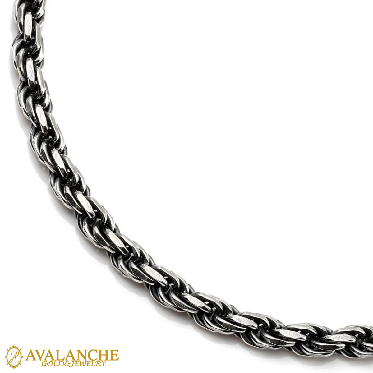 アヴァランチ ロープ ネックレスsilver 925 3.8mm 60cm 【公式通販】