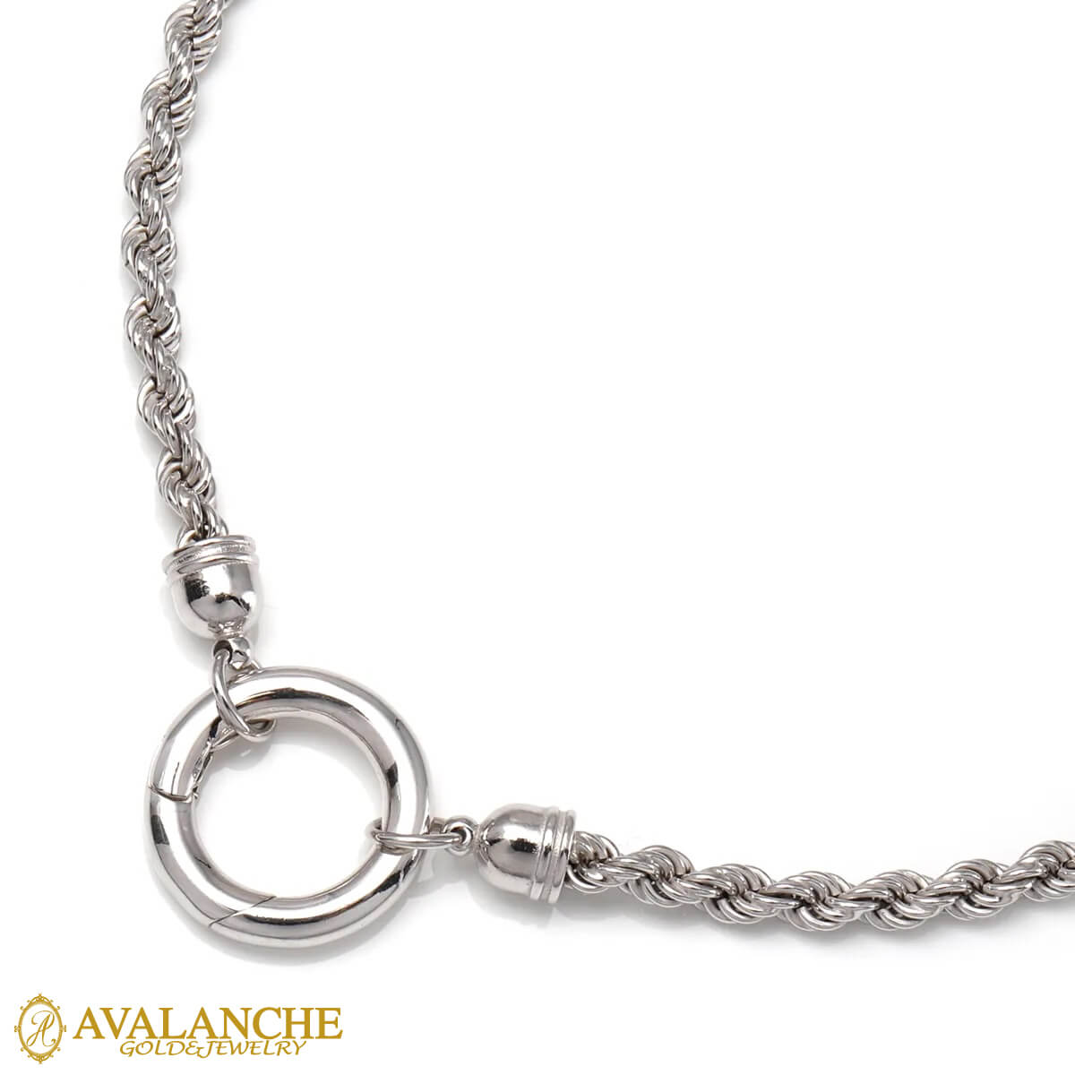 楽天市場】シルバー ロープネックレス 幅3.5mm 45cm-60cm 080HCMD