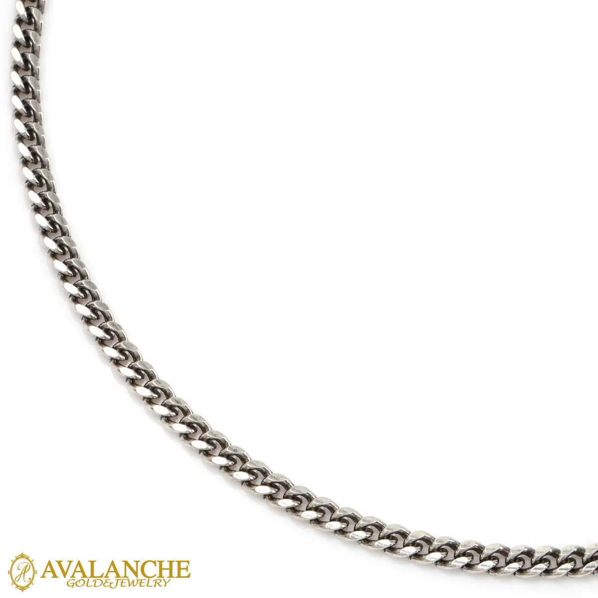 楽天市場】シルバー マイアミネックレス 幅2mm 40cm-60cm 060KDO2