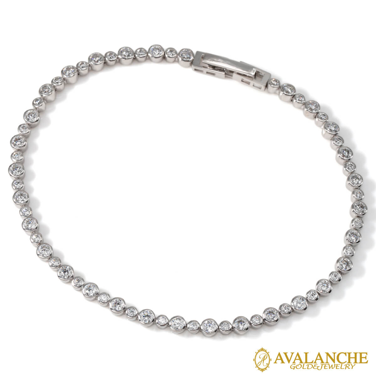 楽天市場】ダイヤモンド 10K イエローゴールド テニスブレスレット 幅