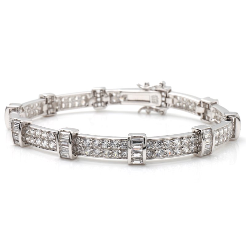 シルバー テニスブレスレット 幅5mm AHBL-D042-5MM シルバー テニスブレスレット 幅5mm 18cm-20cm AHBL-D042-5MM