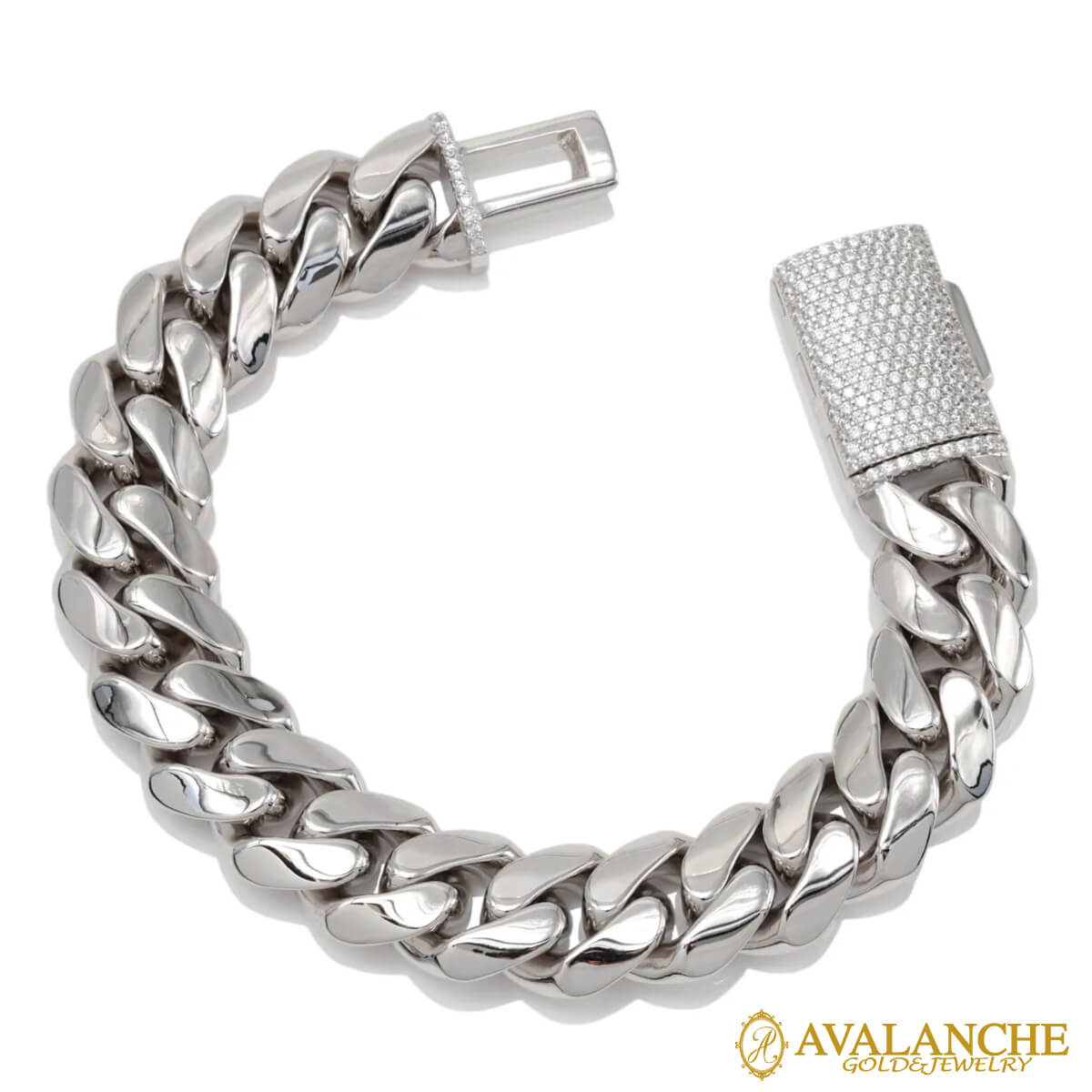 アヴァランチ 110g極太マイアミブレスレット20cm 幅16.5mm S925 アヴァランチ silver925 マイアミ ブレスレット アバランチ AVALANCHE