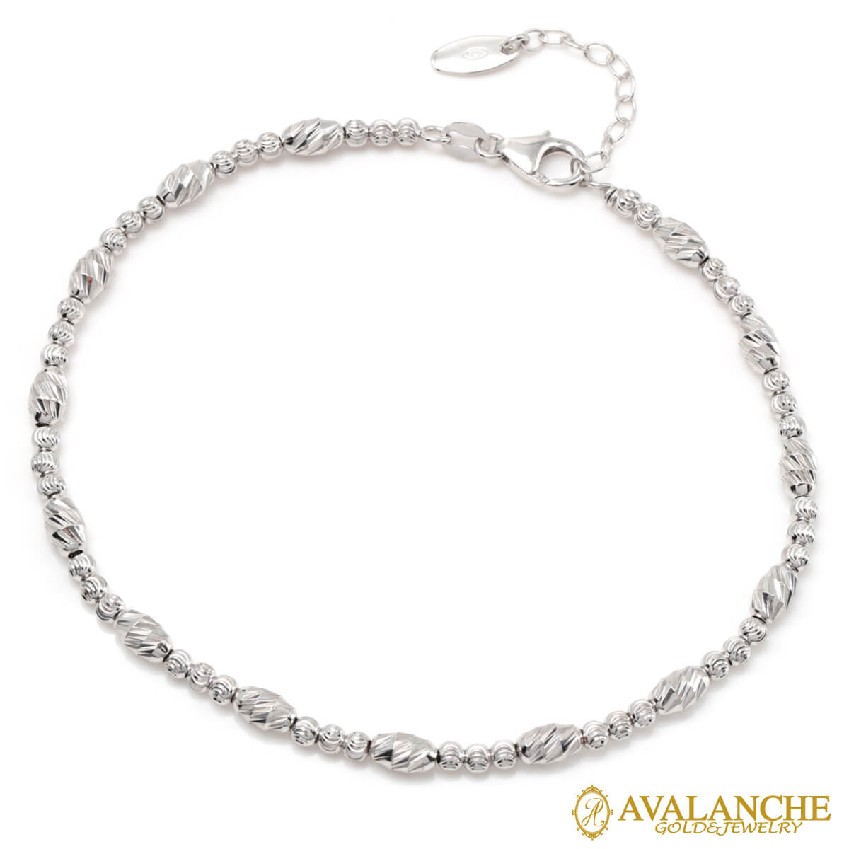 シルバー アンクレット 幅4mm 23cm-26cm CF5016-B SJ26｜AVALANCHE GOLD＆JEWELRY