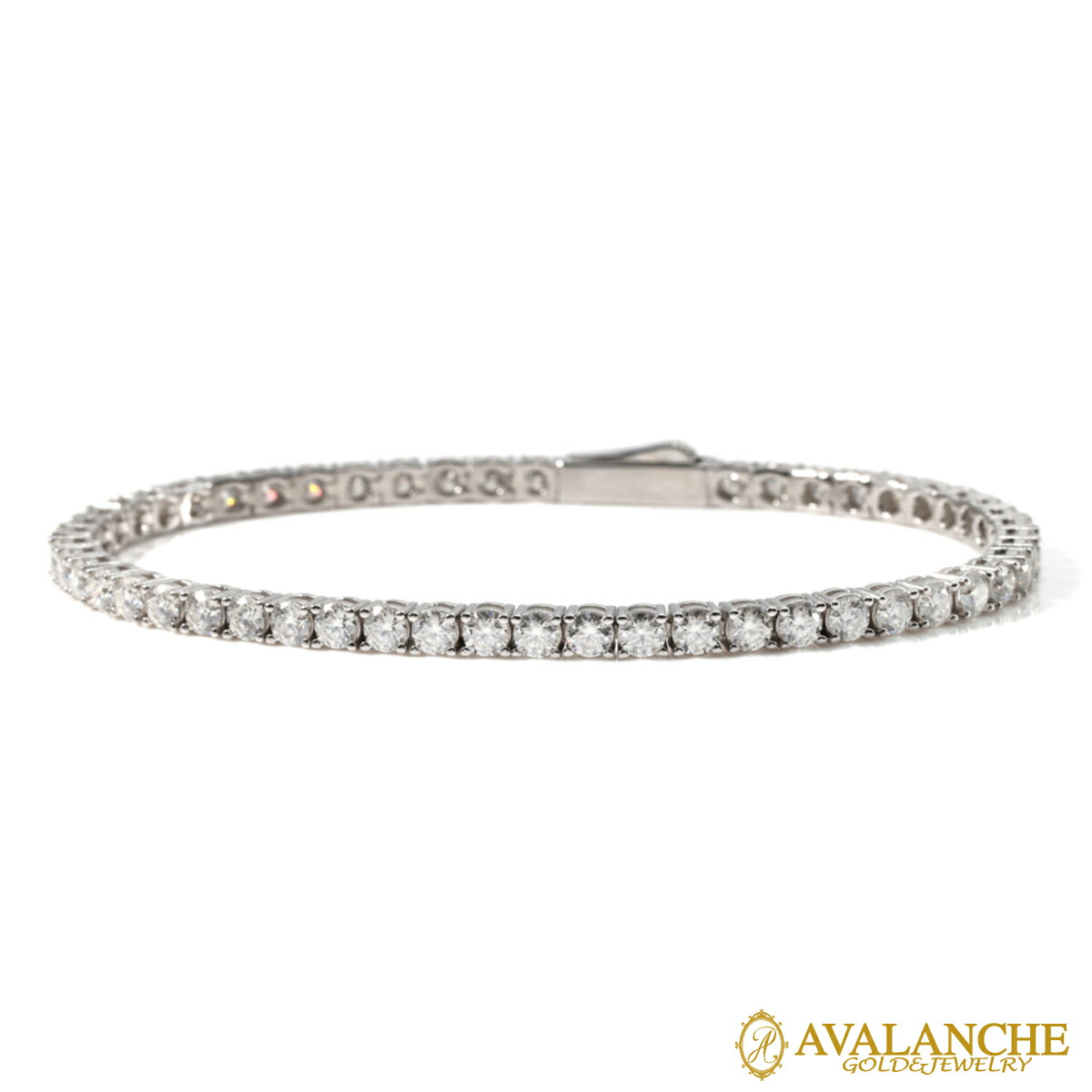モアサナイト ブレスレット 3ミリ 18cm　【3BS18】 楽天市場】【Tennis Bracelet】 モアサナイト 3mm テニスブレス 18cm