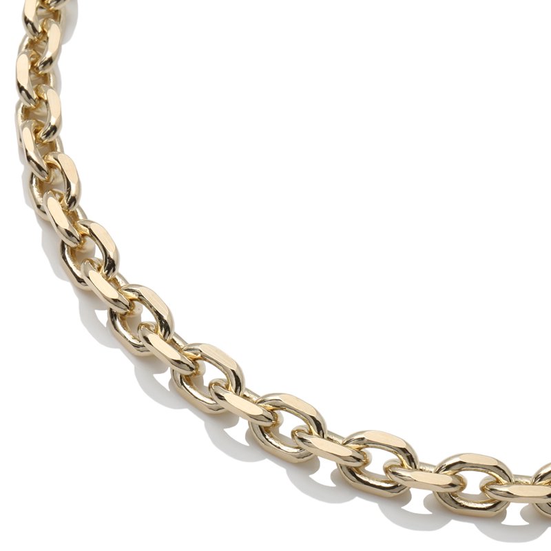 10K イエローゴールド アズキネックレス 幅5.2mm 50cm 150KF1D8|AVALANCHE GOLD&JEWELRY