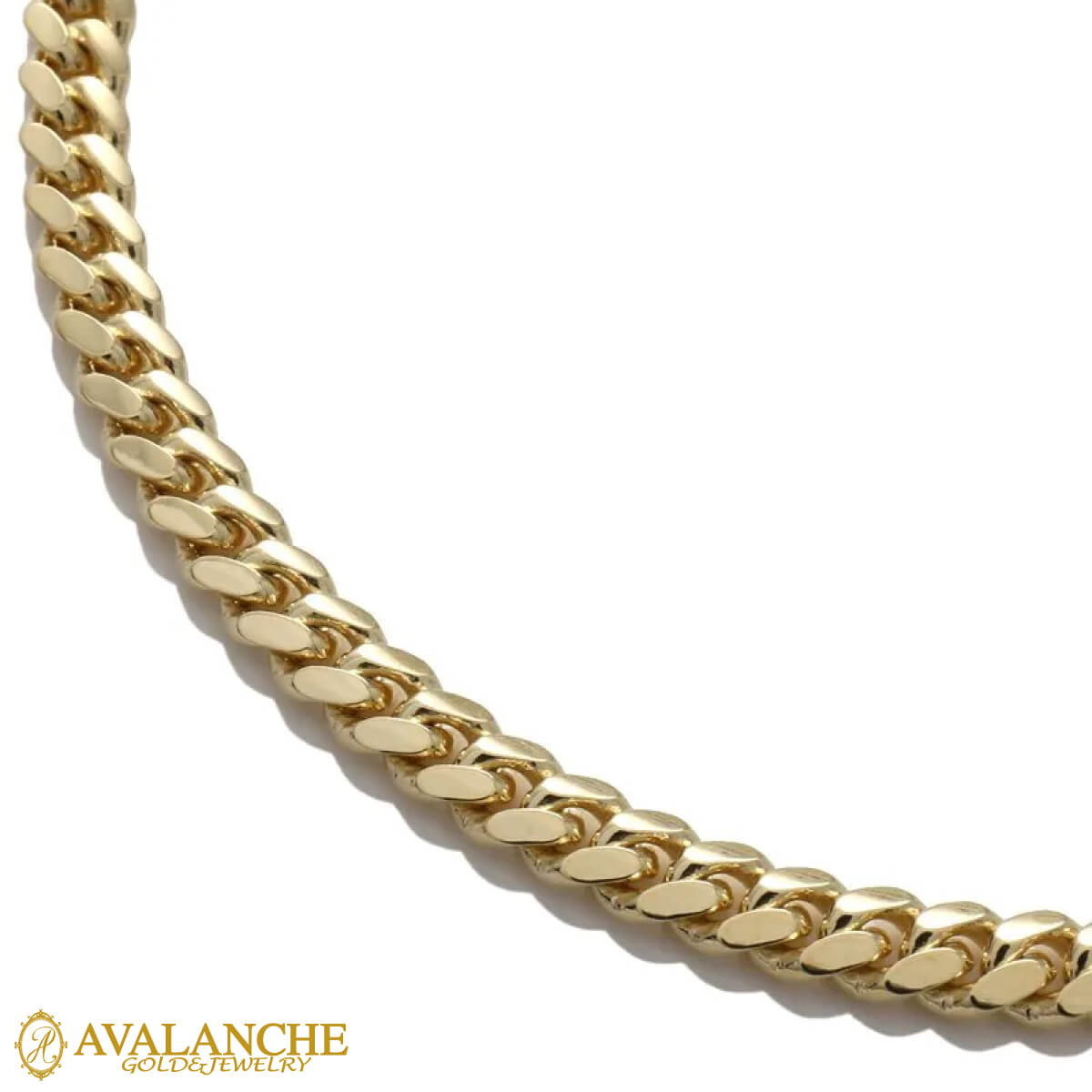 10K イエローゴールド マイアミネックレス 幅5mm 45cm-60cm KKP5942|AVALANCHE GOLD&JEWELRY