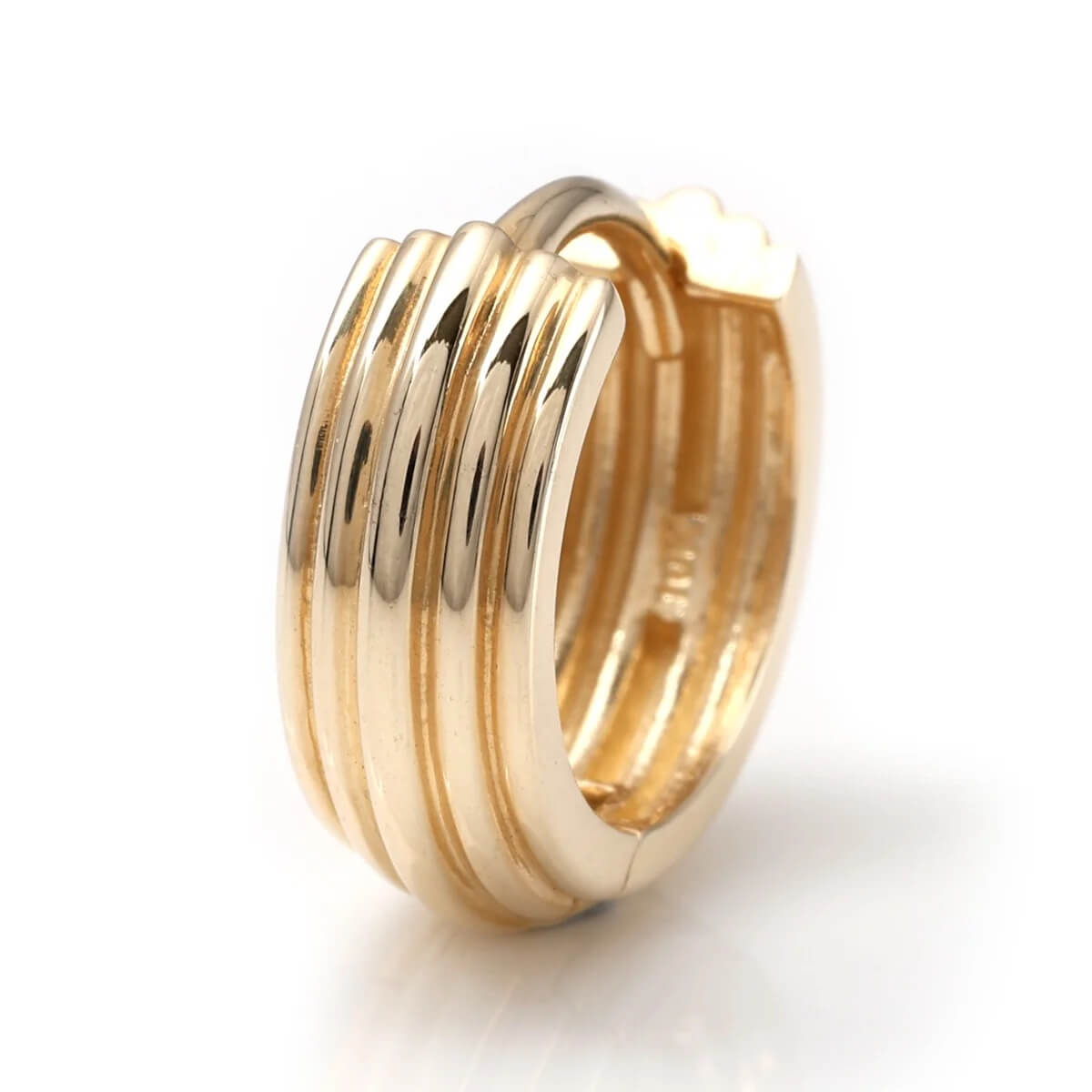 10K 黄色ゴールド ピアス 13粍  972-6246