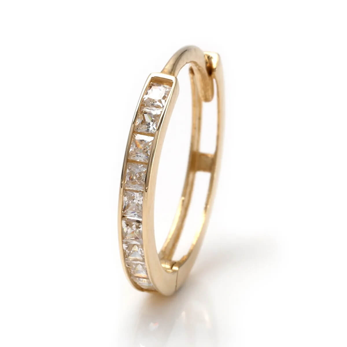 10K 黄色ゴールド ピアス 15粍 972-6369