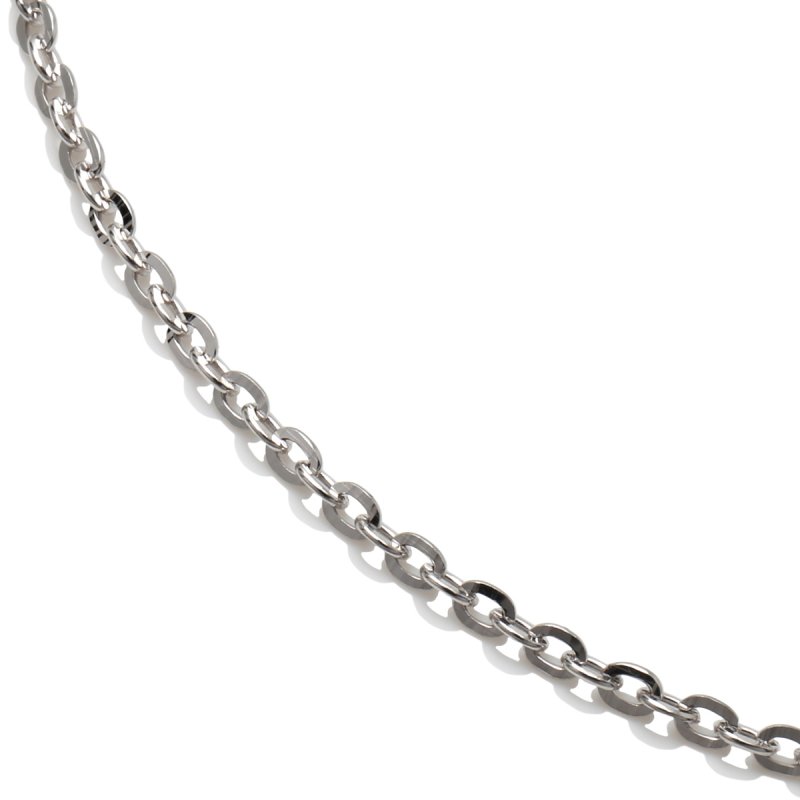 楽天市場】10K ホワイトゴールド フランクリンネックレス 幅1.5