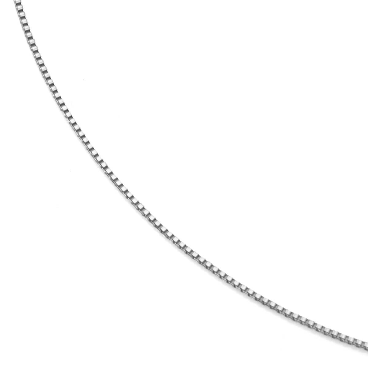 10K ホワイトゴールド ボックスネックレス 幅0.5mm 40cm-45cm ﾍﾞﾈ0.5｜AVALANCHE GOLD＆JEWELRY 24,336円