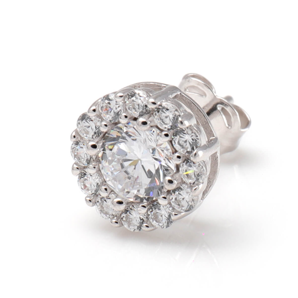 楽天市場】10K ホワイトゴールド ピアス 7mm 973-3206 : AVALANCHE