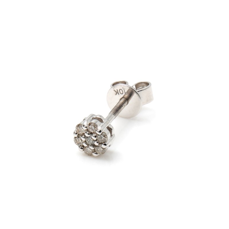 ダイヤモンド 10Kホワイトゴールド ピアス A0125664-WG