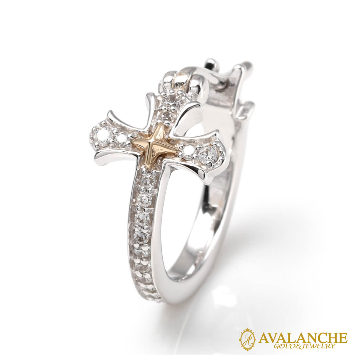 コンビネーション ジュエリー ピアス 15mm 977-3 SJ26｜AVALANCHE GOLD＆JEWELRY