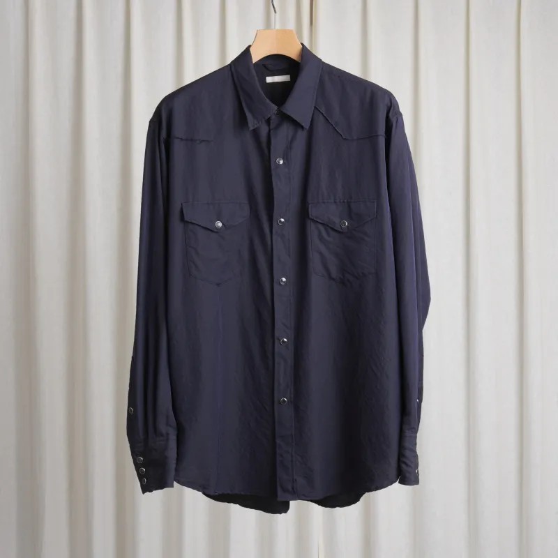 ULTERIOR / アルテリア / WASHED WOOL SILK TWILL WESTERN SHIRT / USH67-LA231