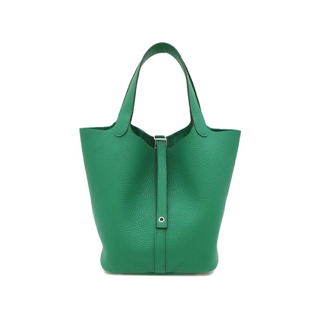 エルメス ピコタンロックMM ヴェールヴェルティゴ トリヨンクレマンス シルバー金具 HERMES PICOTIN LOCK 22 VERT VERTIGO TAURILLON CLEMENCE SILVER HARDWARE