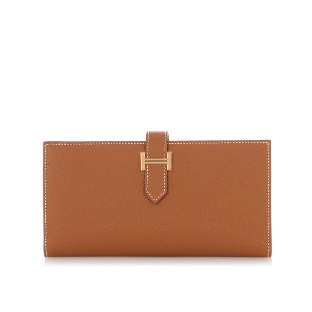 エルメス ベアンスフレ ベアンロングウォレット ゴールド エプソン ゴールド金具 長銭入れ HERMES BEARN GUSSET WALLET GOLD EPSOM GOLD HARDWARE