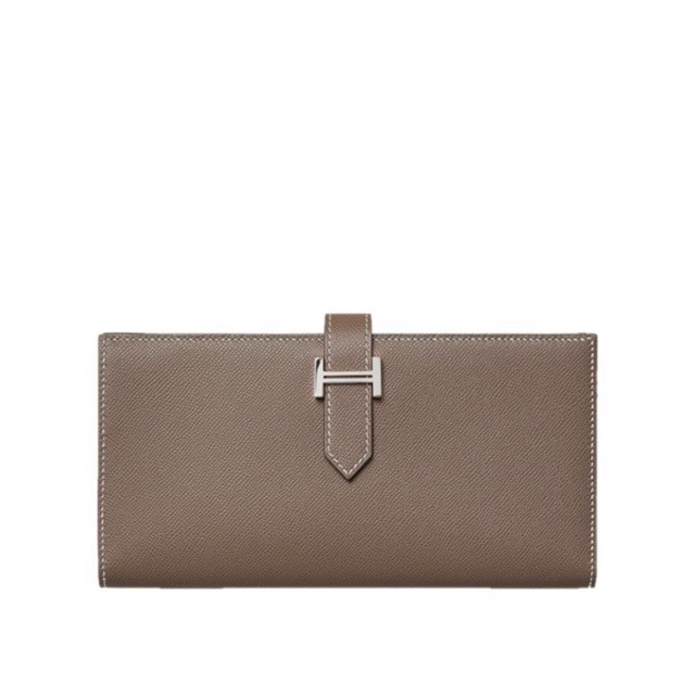 エルメス ベアンスフレ ベアンロングウォレット エトゥープ お嬢様 しろがね色金具 HERMES BEARN GUSSET WALLET ETOUPE MADAME SILVER HARDWARE