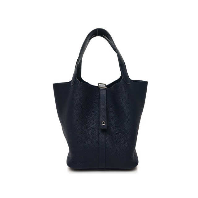 エルメス ピコタンロックMM ブルーニュイ トリヨンクレマンス シルバー金具 HERMES PICOTIN LOCK 22 BLEU NUIT TAURILLON CLEMENCE SILVER HARDWARE