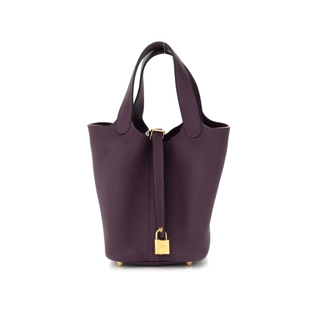 エルメス ピコタンロックPM カシス トリヨンモーリス ゴールド金具 HERMES PICOTIN LOCK 18 CASSIS TAURILLON MAURICE GOLD HARDWARE