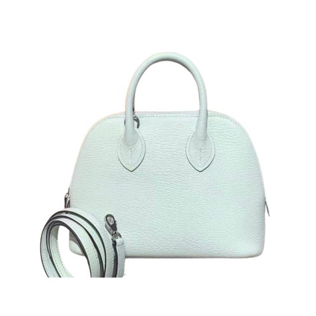 エルメス ミニボリード ヴェールペパーミント シェーブルミゾール シルバー金具 ボリードミニ HERMES MINI BOLIDE 1923 VERT PEPPERMINT CHEVRE MYSORE SILVER HARDWARE
