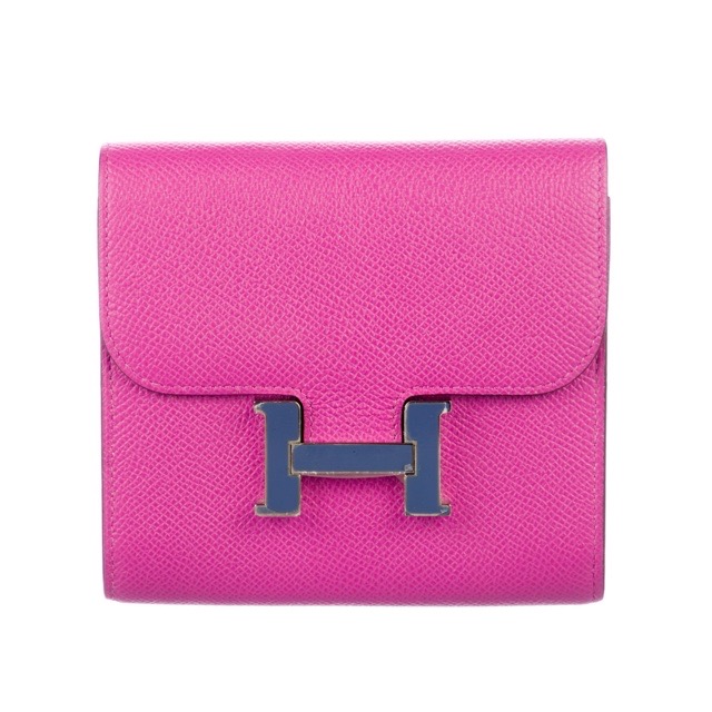 エルメス コンスタンス コンパクトウォレット マグノリア エプソン ブルーブライトン シルバー金具 折り財布 HERMES CONSTANCE COMPACT WALLET MAGNOLIA EPSOM BLEU BRIGHTON SILVER HARDWARE【中古】