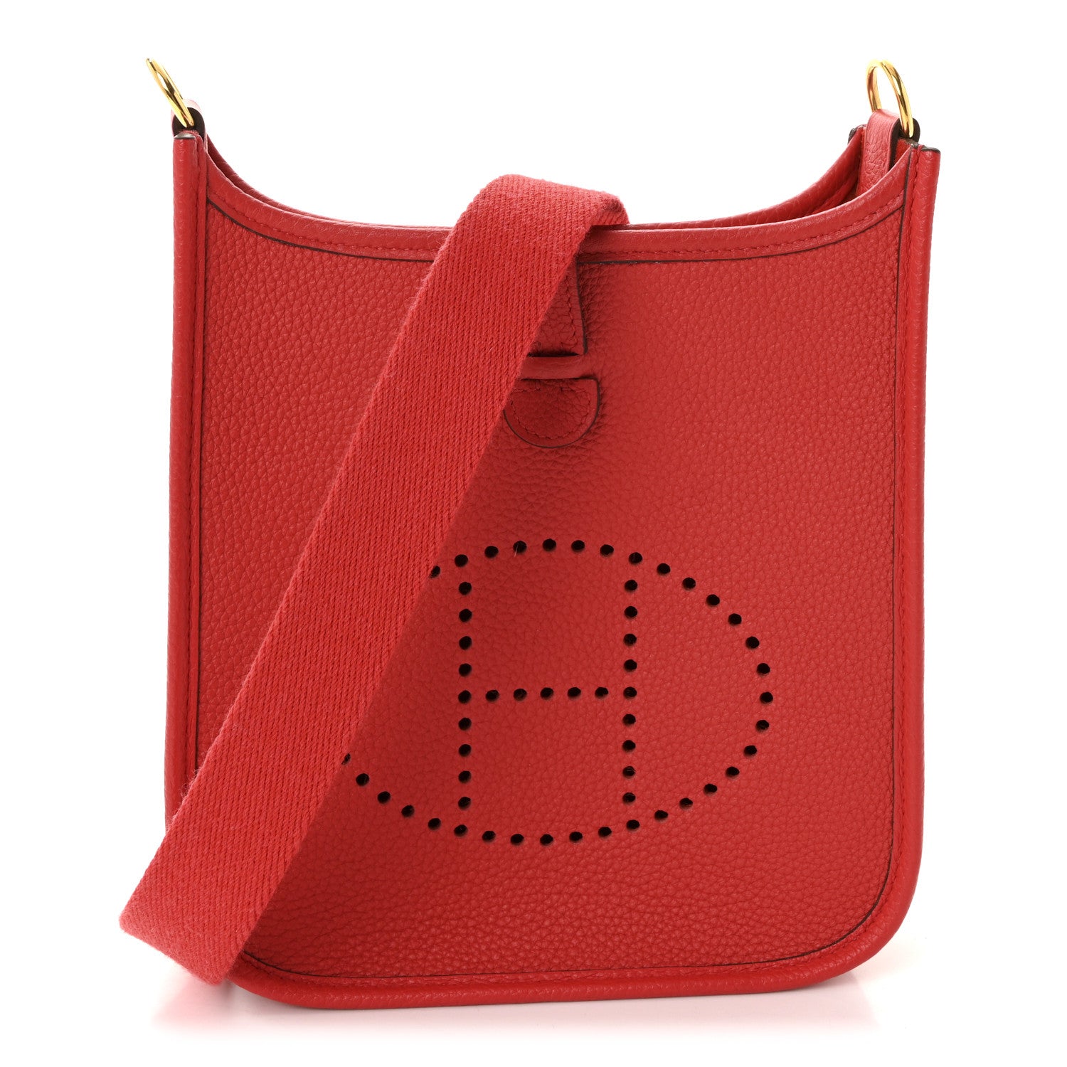 エルメス ミニエヴリン TPM Rouge De Coeur トリヨンクレマンス ゴールド金具 HERMES MINI EVELYNE TPM ROUGE DE COEUR TAURILLON CLEMENCE GOLD HARDWARE バッグ・小物・ブランド雑貨-バッグ