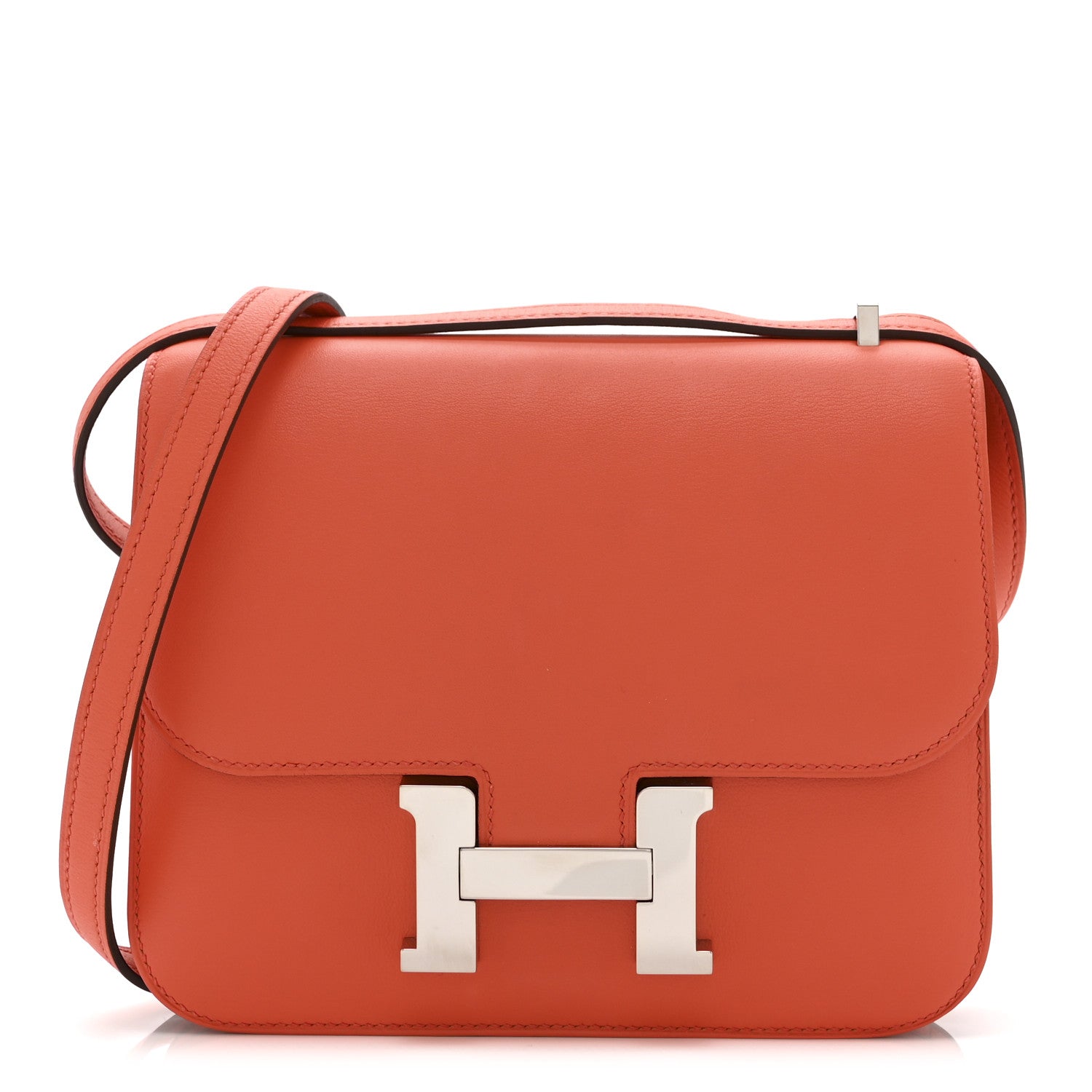 エルメス ミニコンスタンス 18 Capucine スイフト シルバー金具 HERMES MINI CONSTANCE 18 CAPUCINE SWIFT SILVER HARDWARE|AVENUE TOKYO