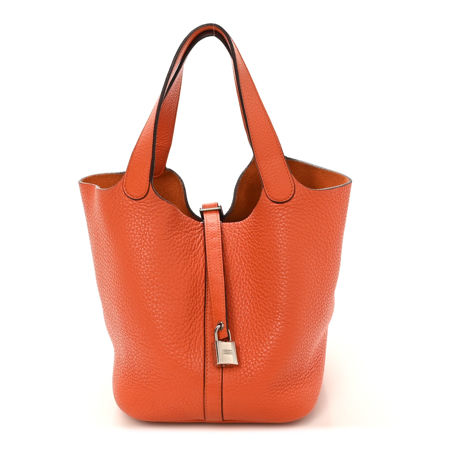 エルメス ピコタンロック MM 22 Orange トリヨンクレマンス シルバー金具 HERMES PICOTIN LOCK MM 22 ORANGE TAURILLON CLEMENCE SILVER HARDWARE|AVENUE TOKYO