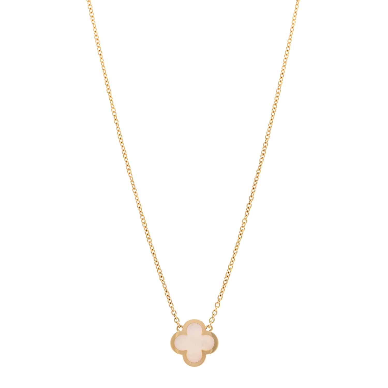 ヴァンクリーフ&アーペル ピュアアルハンブラ ペンダントネックレス マザーオブパール 18K イエローゴールド VAN CLEEF & ARPELS PURE ALHAMBRA PENDANT NECKLACE MOTHER OF PEARL 18K YELLOW GOLD|AVENUE TOKYO