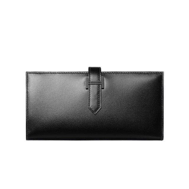 ソーブラック モノクローム エルメス ベアンスフレ ベアンロングウォレット ブラック ボックス ブラック金具 HERMES BEARN GUSSET WALLET MONOCHROME BLACK BOX CALFSKIN BLACK HARDWARE