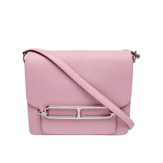 エルメス サック ロウリス ルリ 23 モーヴシルベストル トリヨンクレマンス シルバー金具 ショルダーバッグ HERMES SAC ROULIS 23 MAUVE SYLVESTRE TAURILLON CLEMENCE SILVER HARDWARE【中古】