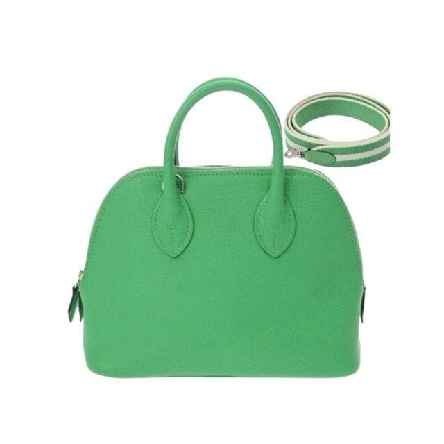 エルメス ミニボリード ヴェールコミック シェーブル シルバー金具 ボリードミニ HERMES MINI BOLIDE 1923 VERT COMICS CHEVRE SILVER HARDWARE