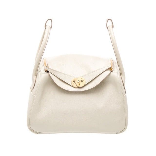 エルメス リンディ 26 クレ エヴァーカラー エバーカラー ゴールド金具 HERMES LINDY 26 CRAIE EVERCOLOR GOLD HARDWARE【中古】