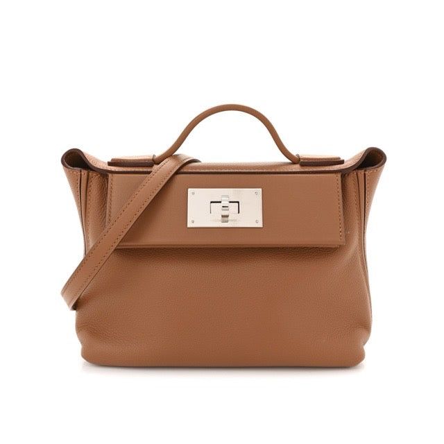 エルメス 24/24 21 ミニヴァンキャトル ゴールド エヴァーカラー エバーカラー スイフト シルバー金具 HERMES 24/24 MINI 21 GOLD EVERCOLOR SWIFT SILVER HARDWARE【中古】 720,000円