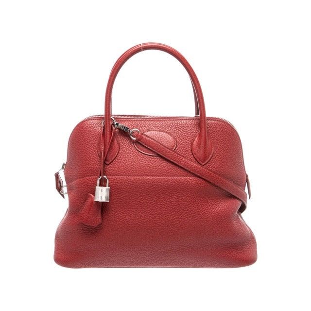 エルメス ボリード 31 Rouge Grenat クレマンス しろがね色金具