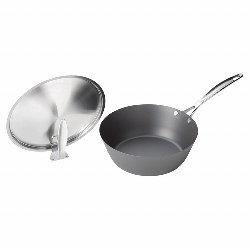 涅 IH対応窒化鉄いため鍋24cm（蓋付）【送料無料】
