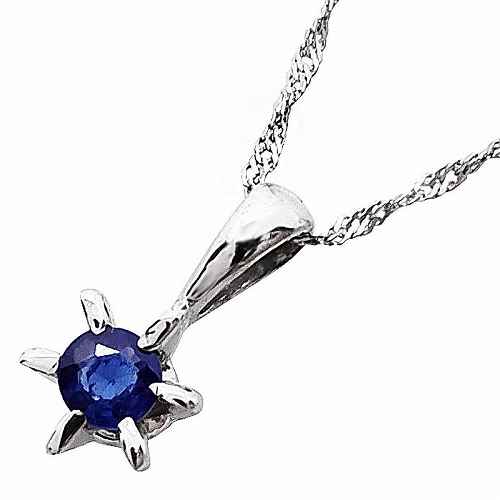 Pt900・サファイアペンダント【送料無料】※オーダーメイド品
