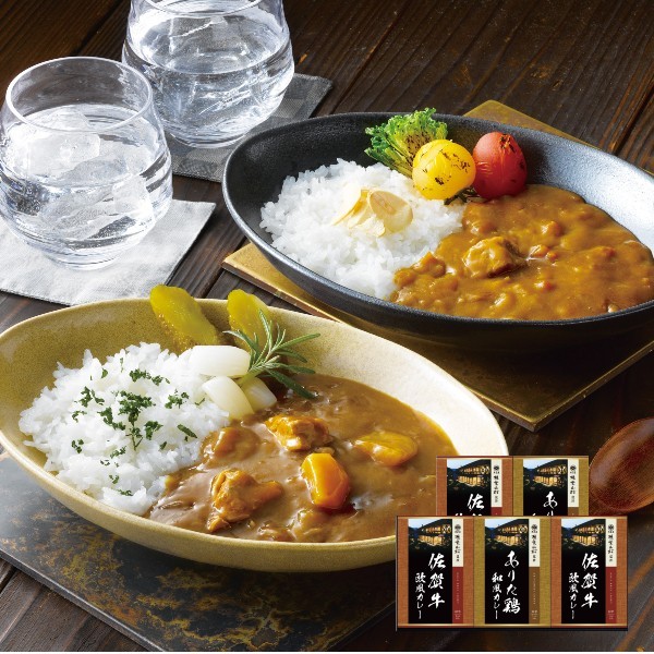 【楽天市場】【ポイント5倍】大正屋 椎葉山荘監修 佐賀牛＆ありた鶏カレーギフト【出産内祝い 内祝い お祝い お祝い返し ギフト】【出産祝い お