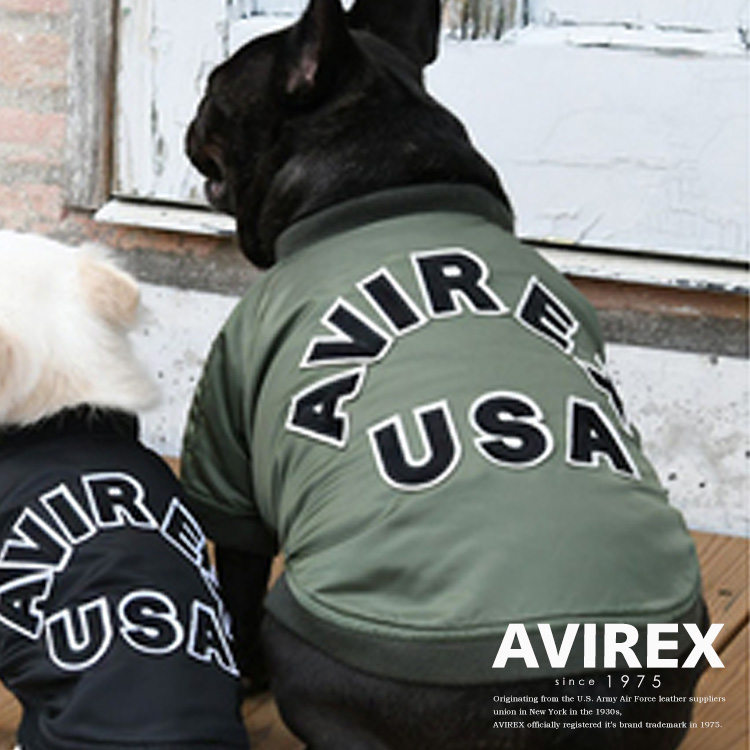 楽天市場 Avirex 公式通販 Dog Wear ドッグウェア Ma 1 Logo エムエーワン ロゴ Avirex