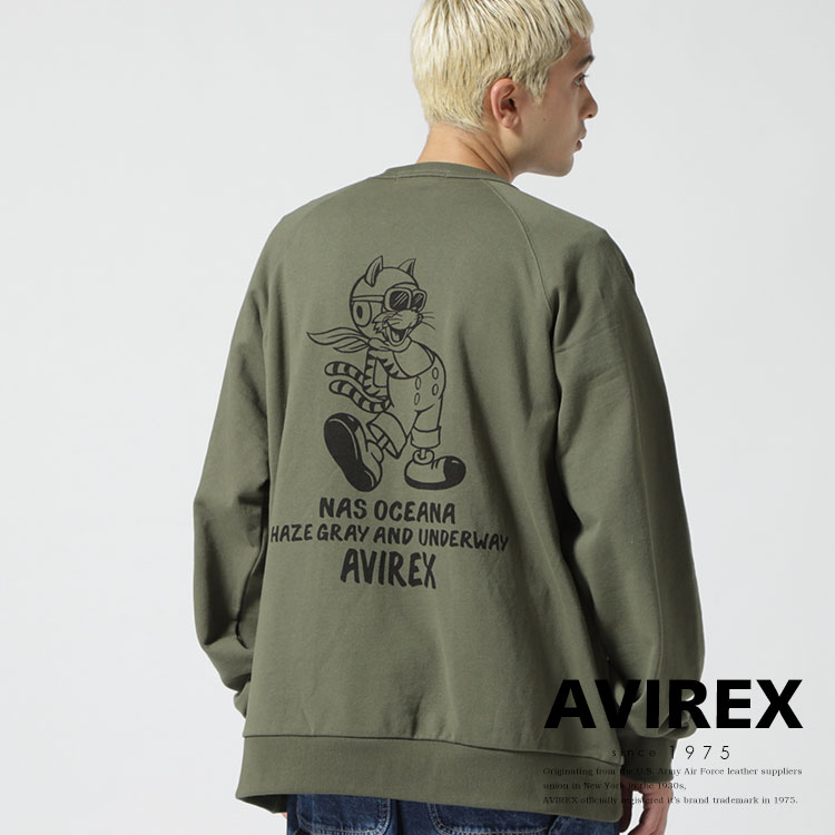 楽天市場】AVIREX 公式通販｜FADE WASH CREW NECK SWEAT NEW YORK