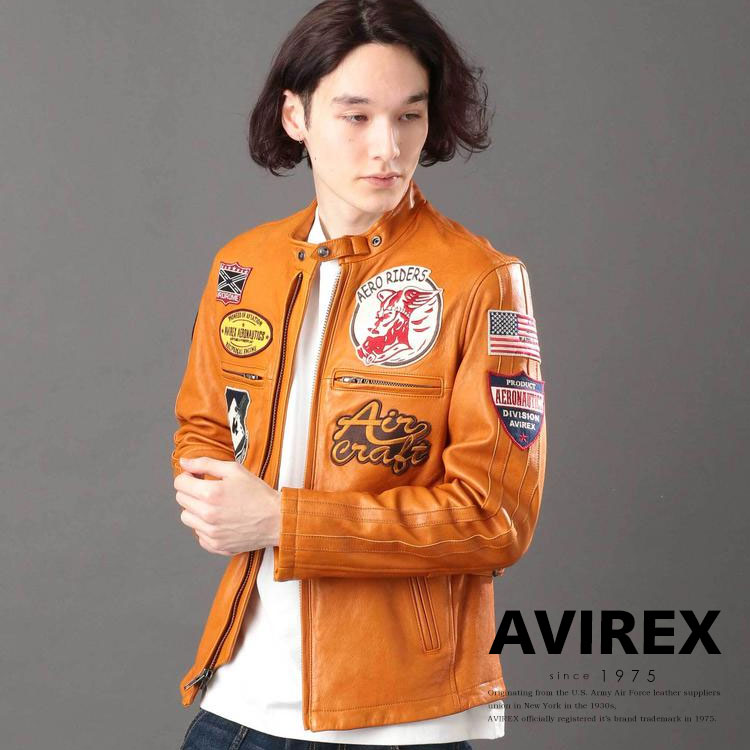 99%OFF!】 AVIREX 公式通販 パッチドライダース PATCHED RIDERS JACKET