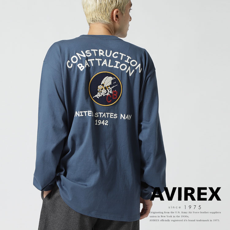 驚きの値段 AVIREX 刺繍Tシャツ econet.bi
