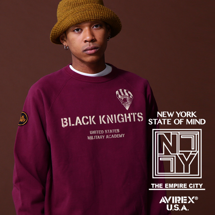 楽天市場】AVIREX 公式通販｜FADE WASH CREW NECK SWEAT NEW YORK