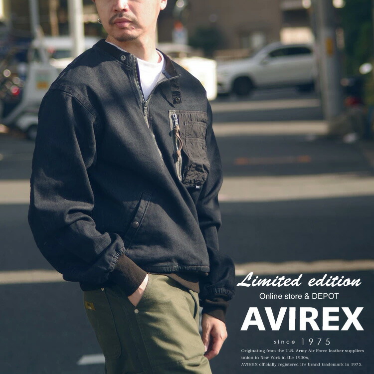 楽天市場】AVIREX 公式通販｜《AVIREX × EXPANSION》LEATHER SLEEVE MA