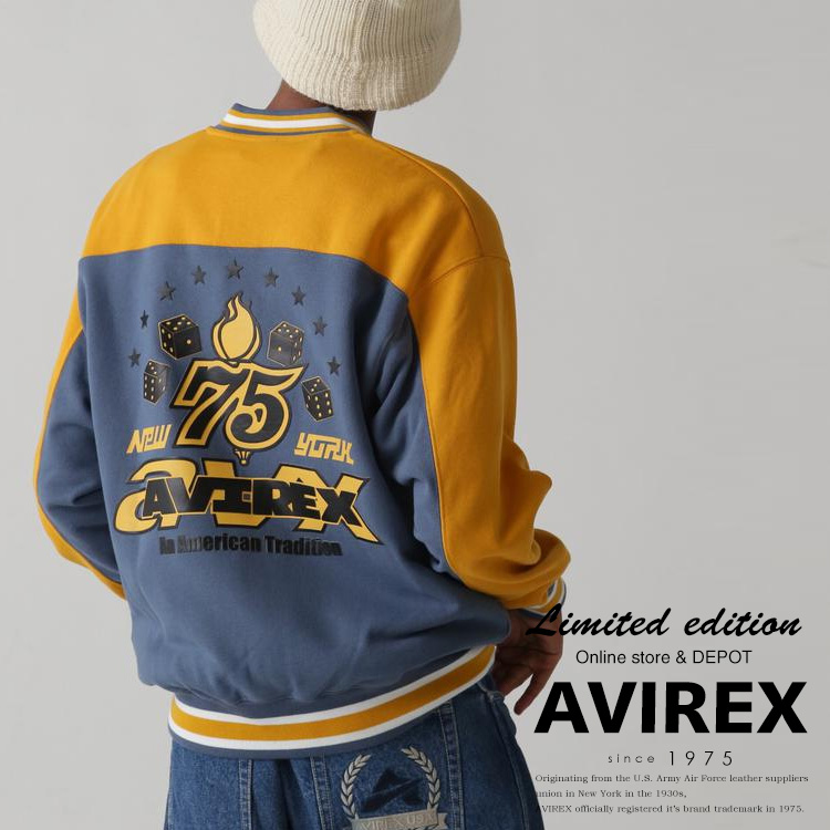 楽天市場】AVIREX 公式通販｜FADE WASH CREW NECK SWEAT NEW YORK