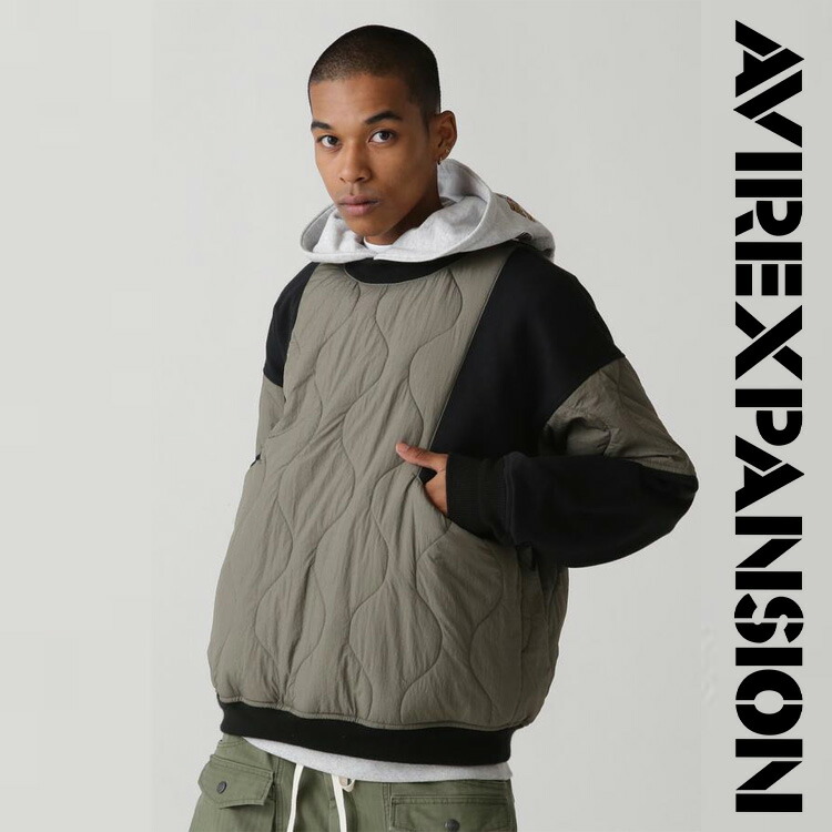 ★SALE｜AVIREX 公式通販｜ 《AVIREX × EXPANSION》COMBI CREW JACKET / コンビ クルー ジャケット (アビレックス アヴィレックス)メンズ 男性 ※セール品につき交換 返品不可